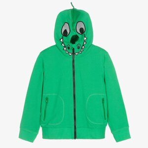 Stella McCartney Kids Teen Boys Green Zip-Up Top